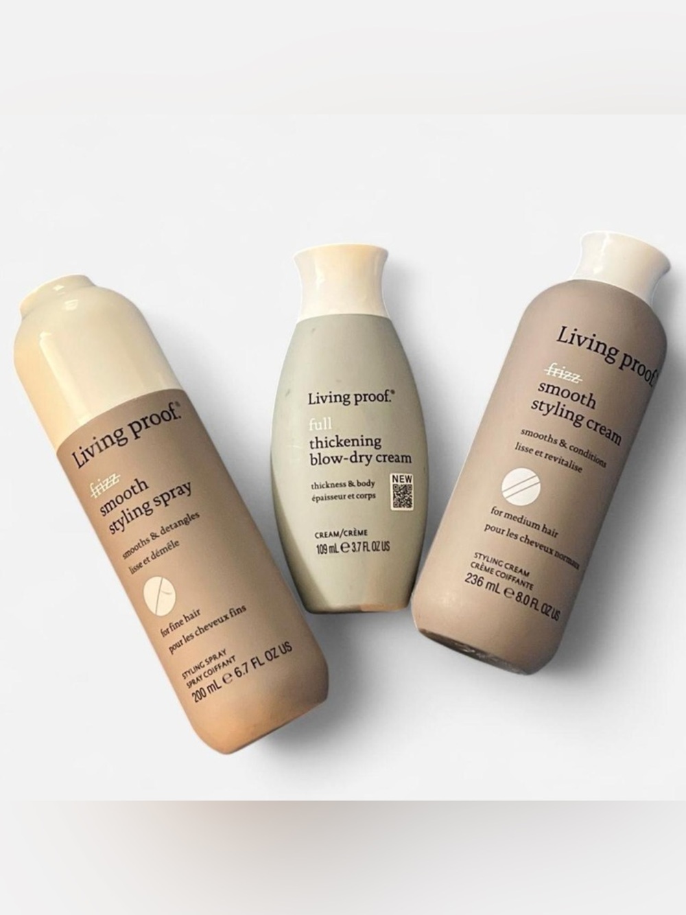 NEW Living Proof Styling Bundle | Full Thickening & No Frizz Smooth Set